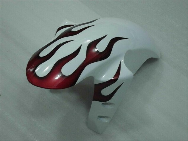 04-06 White Red Flame YZF R1 Motorcycle Fairings
