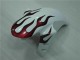 04-06 White Red Flame YZF R1 Motorcycle Fairings