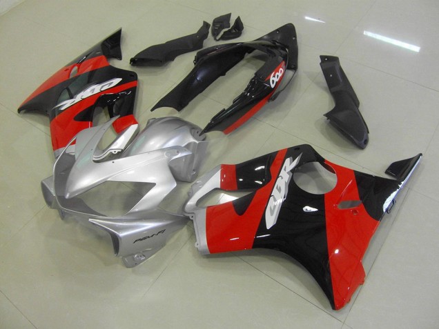 04-07 Black Red Silver CBR600 F4i Motorcycle Fairing 04-07 Black Red Silver CBR600 F4i Motorcycle Fairing