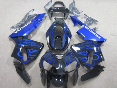 05-06 Black Blue Flame CBR600RR Motorcycle Fairings