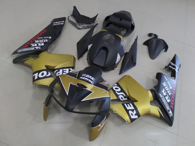 05-06 Black Gold Repsol CBR600RR Motorcycle Fairings