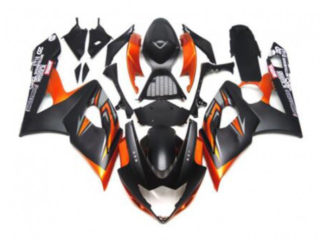 05-06 Black Orange GSXR 1000 Motorcycle Fairings 05-06 Black Orange GSXR 1000 Motorcycle Fairings