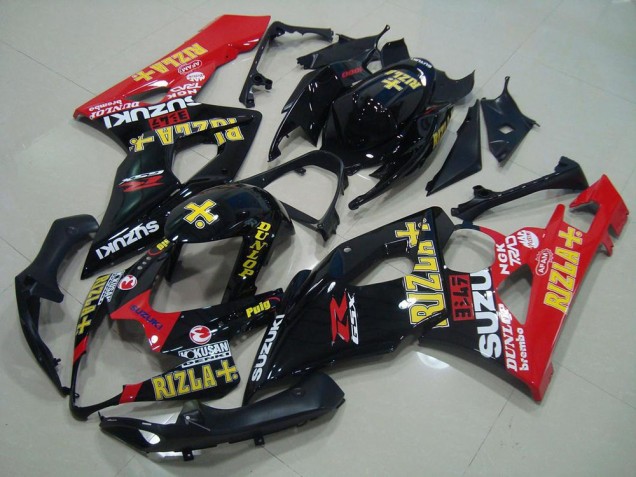 05-06 Black Red Rizla GSXR 1000 Motorcycle Fairings