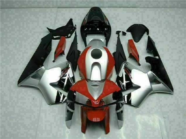 05-06 Black Silver Red CBR600RR Motorcycle Fairings 05-06 Black Silver Red CBR600RR Motorcycle Fairings