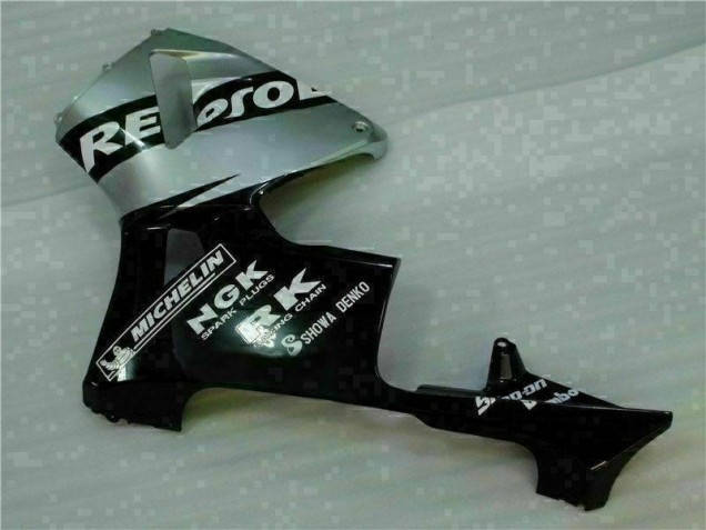 05-06 Black Silver Repsol CBR600RR Motorcycle Fairings 05-06 Black Silver Repsol CBR600RR Motorcycle Fairings