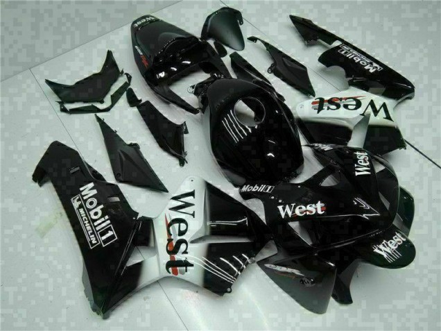 05-06 Black West CBR600RR Motorcycle Fairings 05-06 Black West CBR600RR Motorcycle Fairings