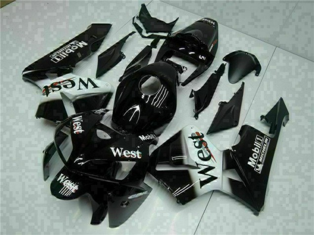 05-06 Black West CBR600RR Motorcycle Fairings 05-06 Black West CBR600RR Motorcycle Fairings