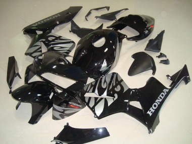 05-06 Black White Flame CBR600RR Motorcycle Fairings