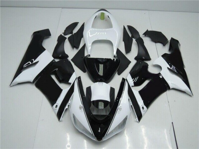 05-06 Black White ZX6R Motorcycle Fairings 05-06 Black White ZX6R Motorcycle Fairings