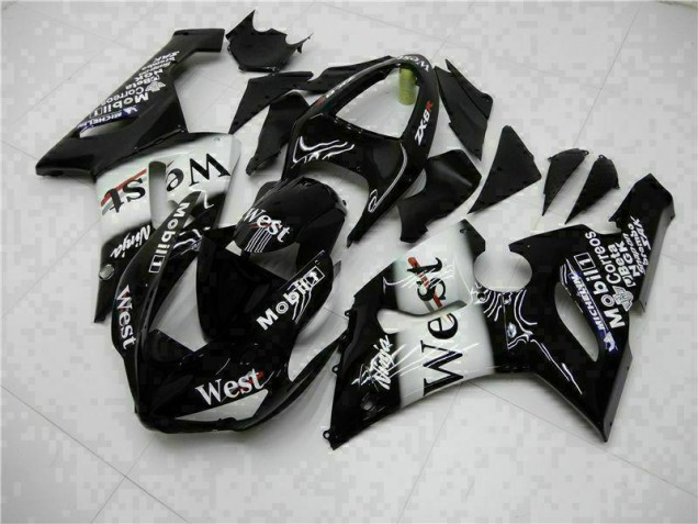 05-06 Black ZX6R Motorcycle Fairings 05-06 Black ZX6R Motorcycle Fairings