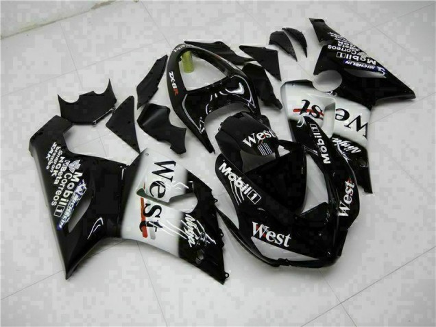 05-06 Black ZX6R Motorcycle Fairings 05-06 Black ZX6R Motorcycle Fairings