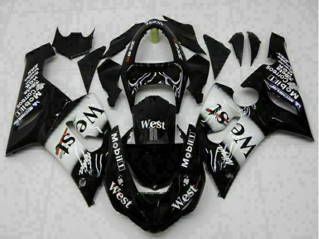 05-06 Black ZX6R Motorcycle Fairings 05-06 Black ZX6R Motorcycle Fairings
