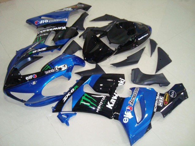 05-06 Blue Monster ZX6R Motorcycle Fairings 05-06 Blue Monster ZX6R Motorcycle Fairings