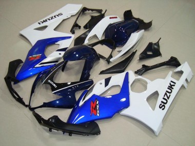 05-06 Blue White Black GSXR 1000 Motorcycle Fairings