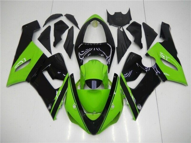 05-06 Green Black ZX6R Motorcycle Fairing