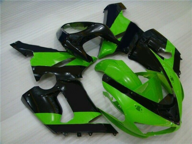 05-06 Green Black ZX6R Motorcycle Fairings 05-06 Green Black ZX6R Motorcycle Fairings