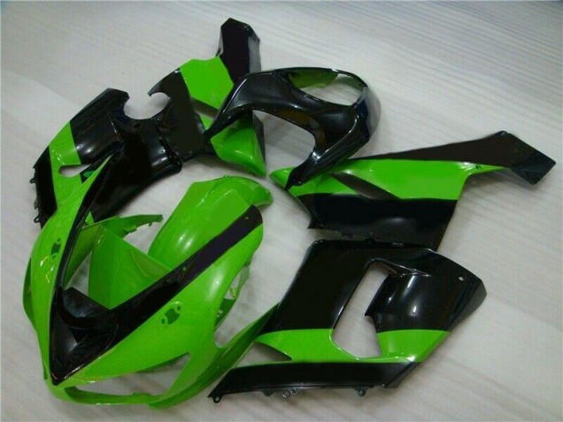 05-06 Green Black ZX6R Motorcycle Fairings 05-06 Green Black ZX6R Motorcycle Fairings