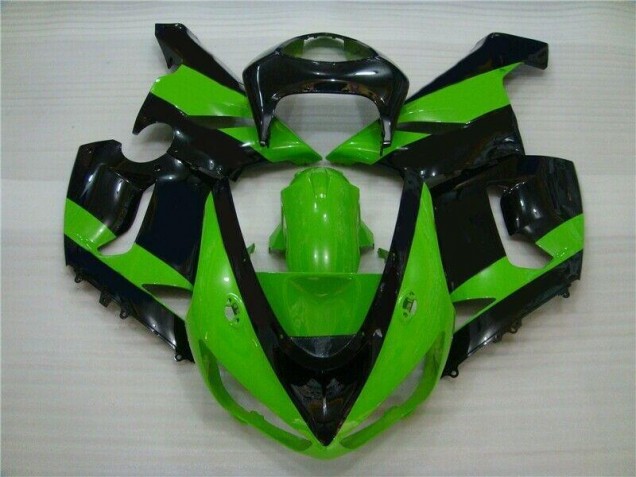 05-06 Green Black ZX6R Motorcycle Fairings 05-06 Green Black ZX6R Motorcycle Fairings