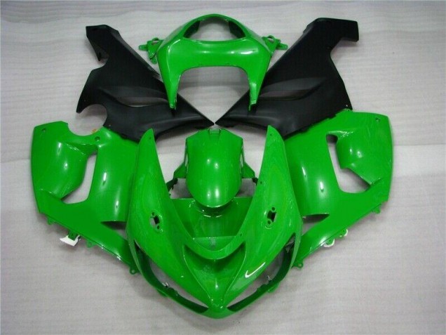 05-06 Green Matte Black ZX6R Motorcycle Fairings 05-06 Green Matte Black ZX6R Motorcycle Fairings