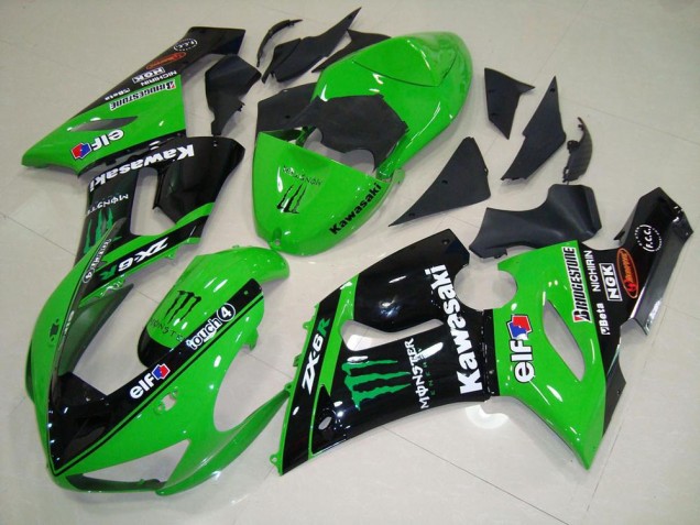 05-06 Green Monster ZX6R Motorcycle Fairings 05-06 Green Monster ZX6R Motorcycle Fairings
