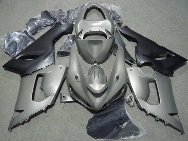 05-06 Grey Black ZX6R Motorcycle Fairings 05-06 Grey Black ZX6R Motorcycle Fairings
