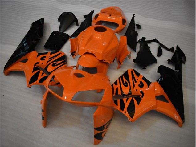05-06 Orange Black CBR600RR Motorcycle Fairing 05-06 Orange Black CBR600RR Motorcycle Fairing
