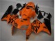 05-06 Orange Black CBR600RR Motorcycle Fairing 05-06 Orange Black CBR600RR Motorcycle Fairing
