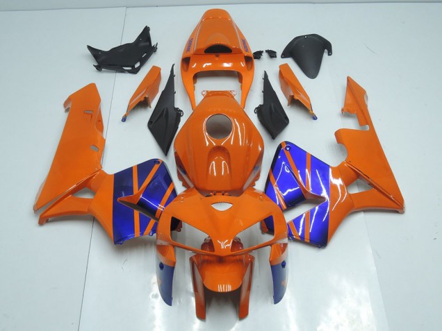 05-06 Orange Blue CBR600RR Motorcycle Fairings 05-06 Orange Blue CBR600RR Motorcycle Fairings