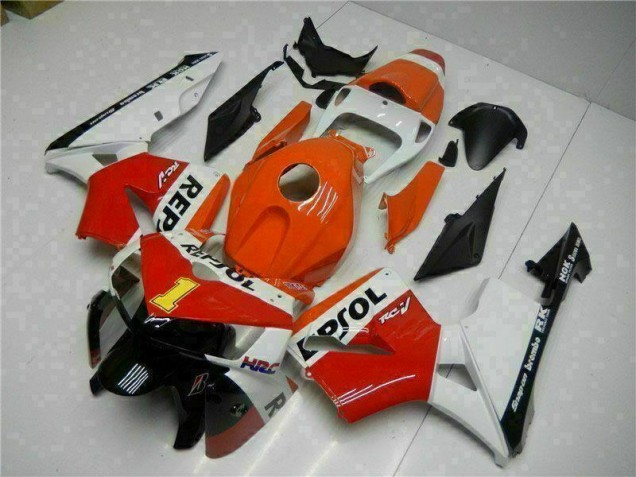 05-06 Orange Repsol CBR600RR Motorcycle Fairings 05-06 Orange Repsol CBR600RR Motorcycle Fairings