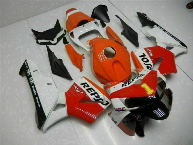 05-06 Orange Repsol CBR600RR Motorcycle Fairings 05-06 Orange Repsol CBR600RR Motorcycle Fairings