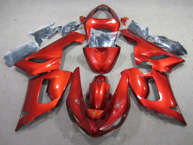 05-06 Orange ZX6R Motorcycle Fairing 05-06 Orange ZX6R Motorcycle Fairing