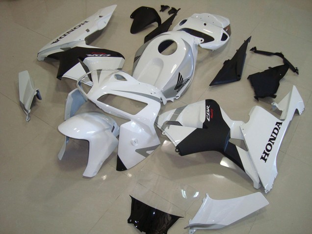 05-06 Pearl White Matte Black CBR600RR Motorcycle Fairings