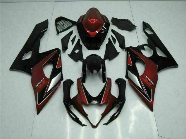 05-06 Red Black GSXR 1000 Motorcycle Fairing Kits & Plastic 05-06 Red Black GSXR 1000 Motorcycle Fairing Kits & Plastic