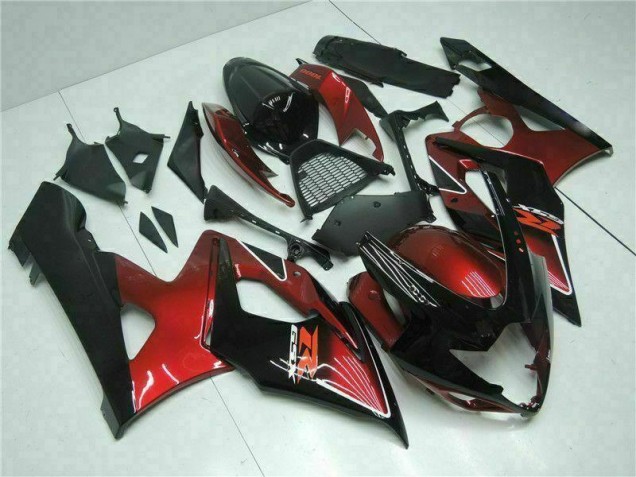 05-06 Red Black GSXR 1000 Motorcycle Fairings 05-06 Red Black GSXR 1000 Motorcycle Fairings