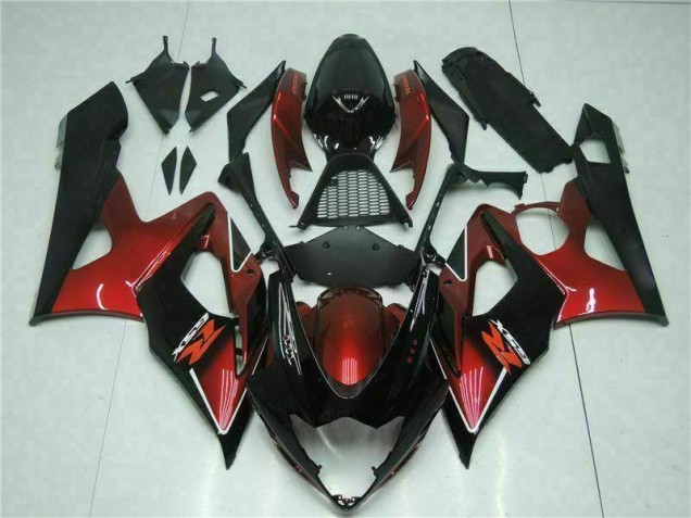 05-06 Red Black GSXR 1000 Motorcycle Fairings 05-06 Red Black GSXR 1000 Motorcycle Fairings