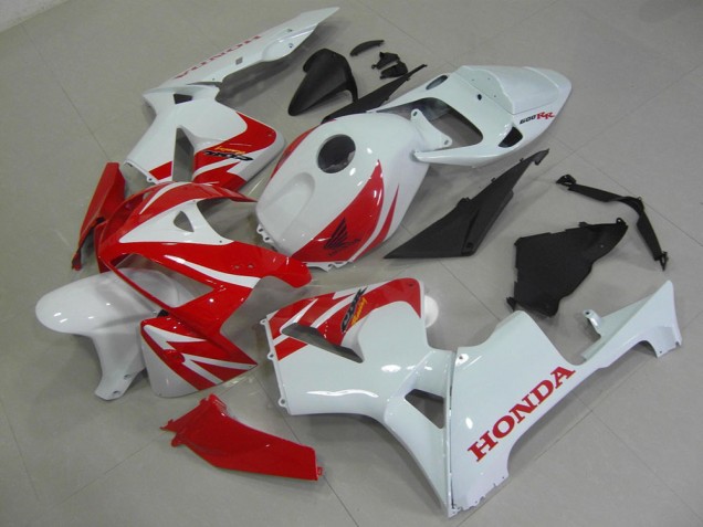 05-06 Red White CBR600RR Full Motorcycle Fairing Kits