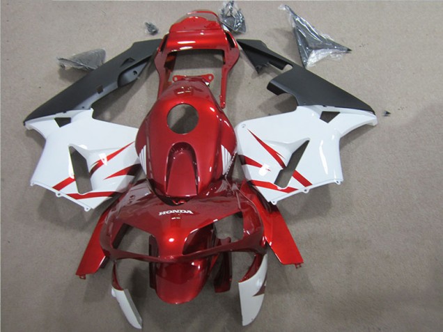 05-06 Red White CBR600RR Motorcycle Bodywork 05-06 Red White CBR600RR Motorcycle Bodywork
