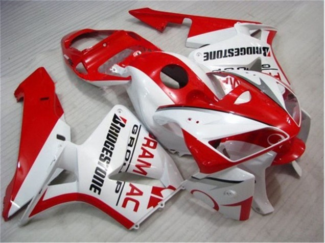 05-06 Red White CBR600RR Motorcycle Fairing Kits 05-06 Red White CBR600RR Motorcycle Fairing Kits