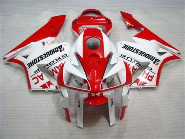 05-06 Red White CBR600RR Motorcycle Fairing Kits 05-06 Red White CBR600RR Motorcycle Fairing Kits