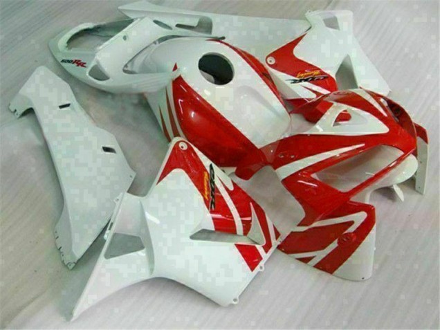 05-06 Red White CBR600RR Motorcycle Fairings 05-06 Red White CBR600RR Motorcycle Fairings