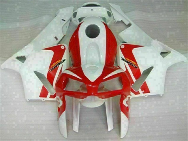 05-06 Red White CBR600RR Motorcycle Fairings 05-06 Red White CBR600RR Motorcycle Fairings