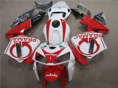 05-06 Red White PRAMAC CBR600RR Motorcycle Fairings