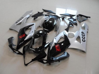 05-06 Silver Black GSXR 1000 Motorcycle Fairings
