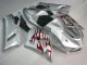 05-06 Silver Red Flames ZX6R Motorcycle Fairings 05-06 Silver Red Flames ZX6R Motorcycle Fairings