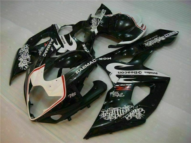 05-06 White Black GSXR 1000 Motorcycle Fairings 05-06 White Black GSXR 1000 Motorcycle Fairings