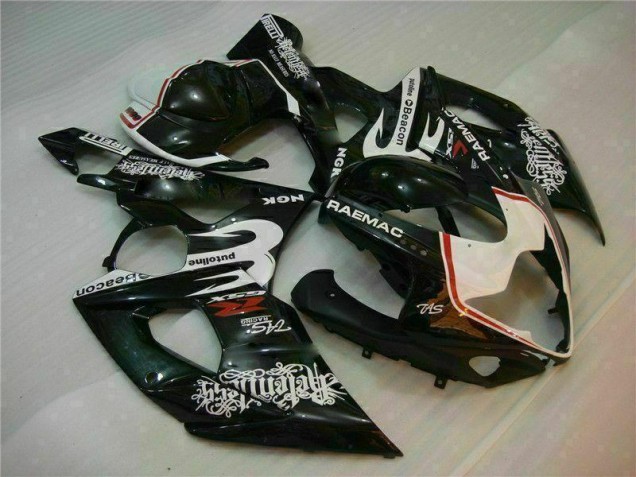 05-06 White Black GSXR 1000 Motorcycle Fairings 05-06 White Black GSXR 1000 Motorcycle Fairings