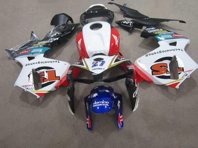 05-06 White Blue 27 CBR600RR Motorcycle Fairings 05-06 White Blue 27 CBR600RR Motorcycle Fairings