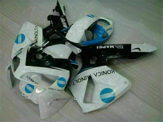 05-06 White Blue CBR600RR Motorcycle Fairing 05-06 White Blue CBR600RR Motorcycle Fairing