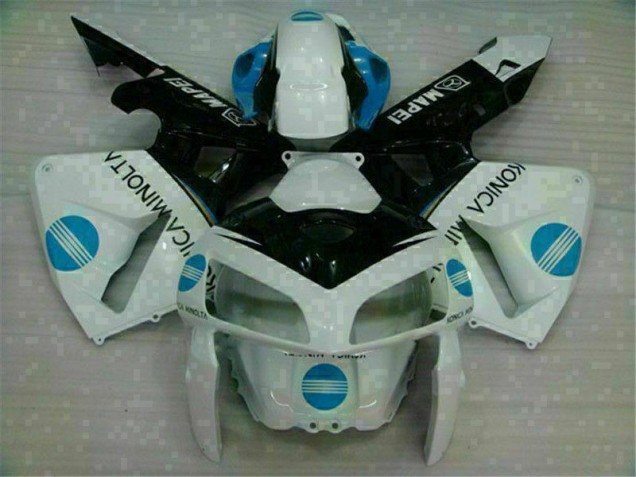 05-06 White Blue CBR600RR Motorcycle Fairing 05-06 White Blue CBR600RR Motorcycle Fairing