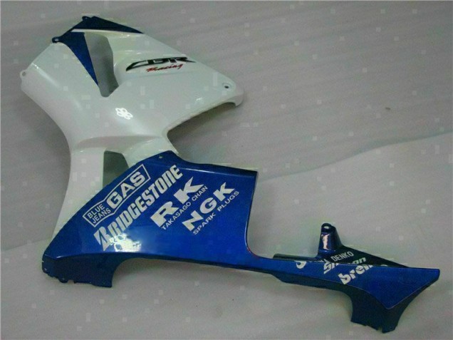 05-06 White Blue CBR600RR Motorcycle Fairings 05-06 White Blue CBR600RR Motorcycle Fairings